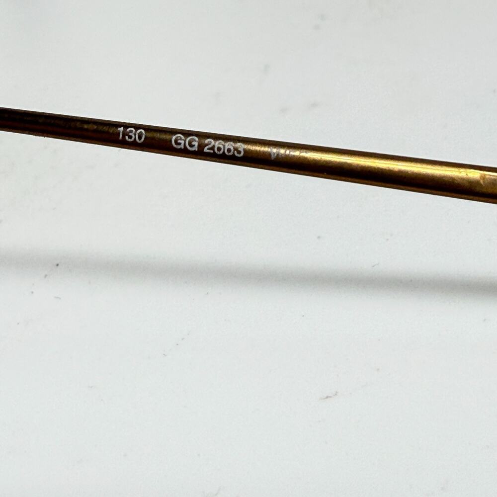 Gucci Eyeglasses Frame GG 2663 W5E Brown Women Oval Italy 47[]17‎ 130 20178 - Picture 6 of 9